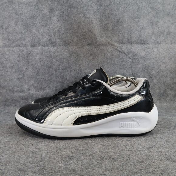 Puma Shoes Mens 9 Casual Sneakers Court Trainer Athletic Black White Comfort Gym main image 8